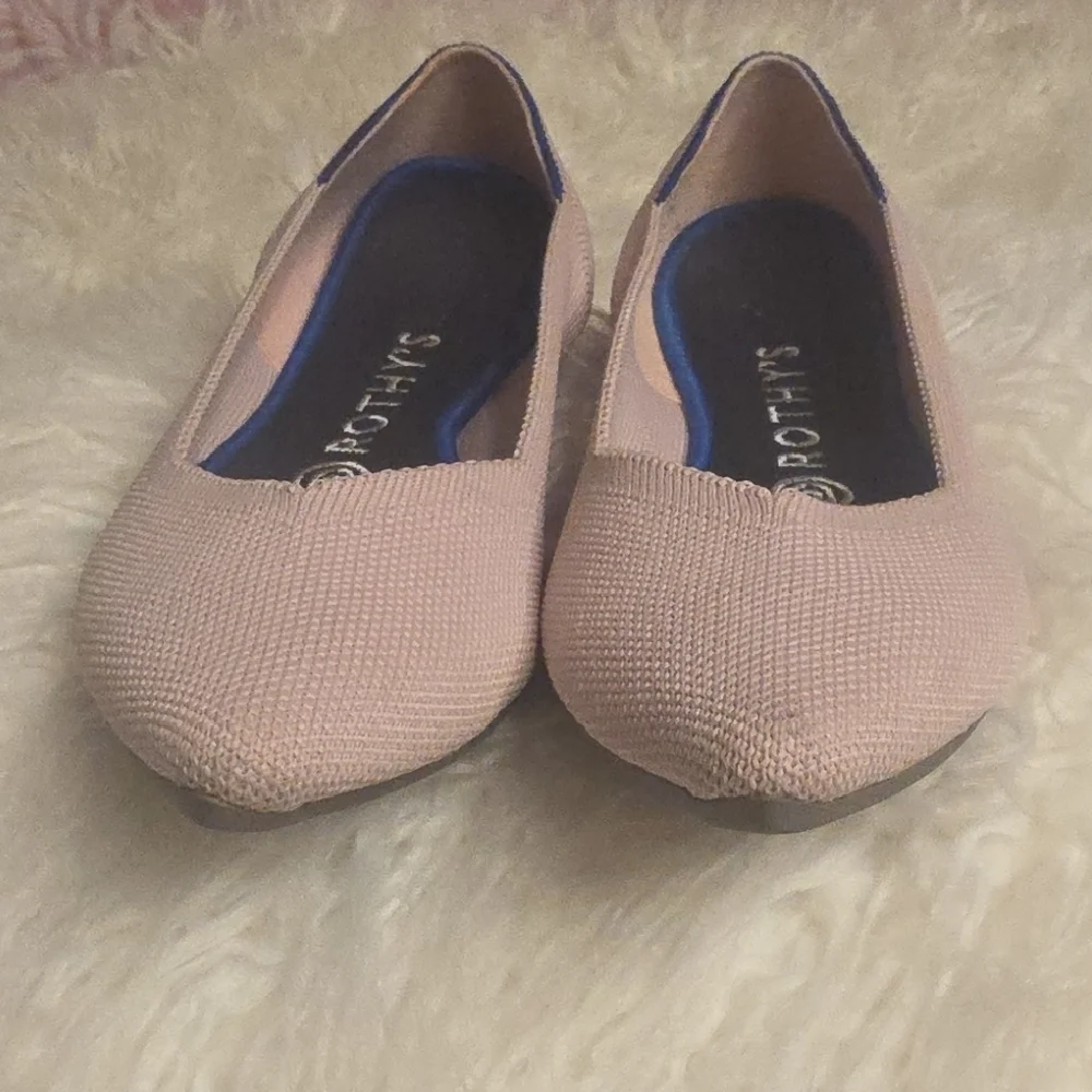 Rothy's Breast Cancer Awarenes The Pointed  Knit Flats Limited Edition 8W